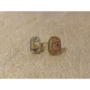 2 Vintage Sears Department Store Service Pins, 10 & 25 Year, 10K READ